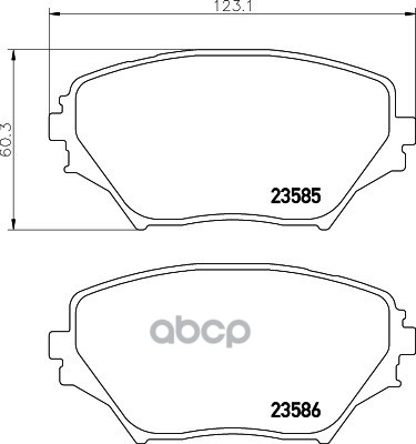 Колодки тормозные NAO TOYOTA RAV 4 II (CLA2_  XA2_  ZCA2_  ACA2_) HELLA арт. 8db355027-721