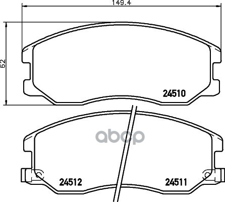 Колодки тормозные NAO CHEVROLET CAPTIVA (C100  C140)  CAPTIVA SPORT / OPEL ANTARA HELLA арт. 8db355028-581