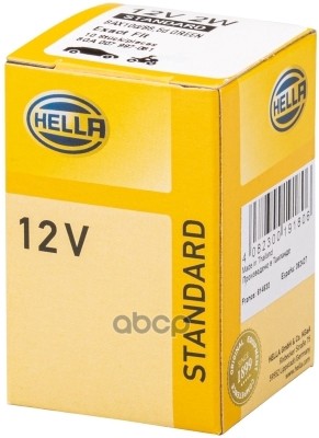 Лампа 12V W2w 2W B8,5D Hella 1 Шт. Картон 8Ga 007 997-081 HELLA арт. 8GA 007 997-081