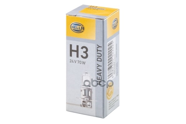 Лампа 24V H3 70W HELLA 1 шт. картон 8GH 002 090-251 HELLA арт. 8GH 002 090-251