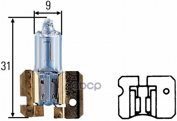 Лампа Галогенная Для Грузовых Автомобилей H2 24V 70W X511 Standard (Стандартные Характеристики) HELLA арт. 8GH002857-241