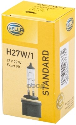 Лампа Накаливания  H27w/1 12V 27W Pg13 HELLA арт. 8gh008991-021