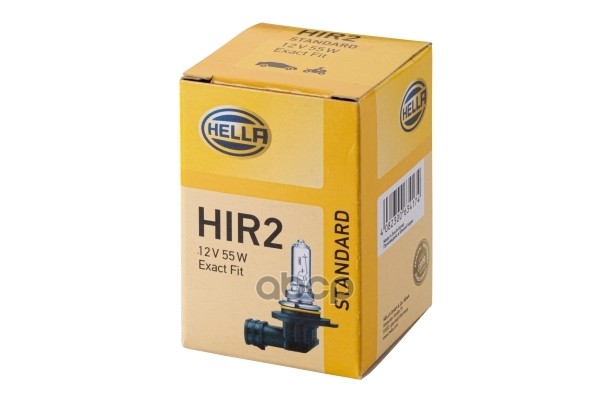 Лампа 12V HIR2 55W PX22d HELLA Standart 1 шт. картон 8GH009319-001 HELLA арт. 8GH009319-001