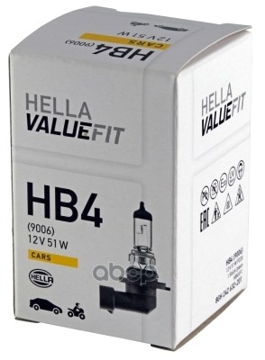 Лампа Накаливания Valuefit  Hb4 12V 51 (55W) P 22D HELLA арт. 8gh242632-201