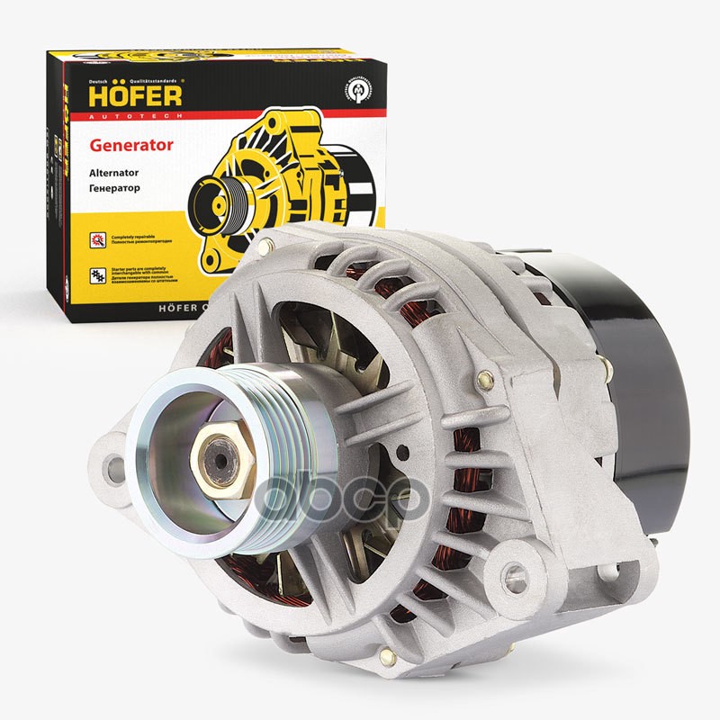 Генератор ВАЗ 2123 (с 10.2003 г) (14В, 80А, 9402.3701-04) HOFER арт. HF633619
