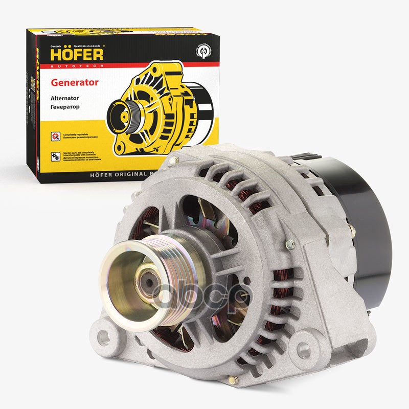 Генератор ГАЗ 3302 (14В, 90А, 9422.3701) HOFER арт. HF633629