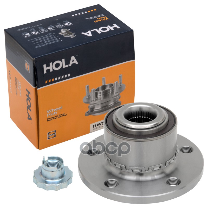 Ступица в сборе    с датчиком ABS  передняя  VW Polo (01-)  Polo V/VI  SKODA Rapid (12-)  Fabia I/II HOLA арт. hw51-003
