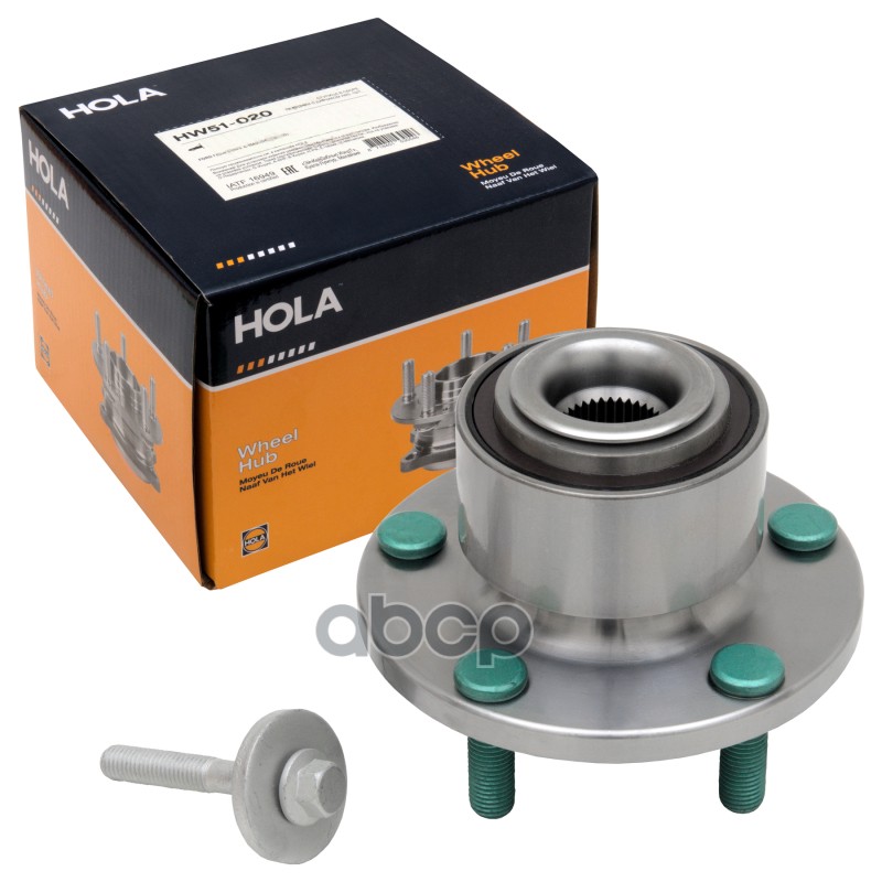 Ступица в сборе    с датчиком ABS  передняя  FORD Focus II (05-)  С-MAX (DM2) HOLA арт. hw51-020