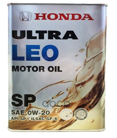 HONDA Масло моторное синтетическое Ultra LEO 0W20 SP, GF-6 JP 4л