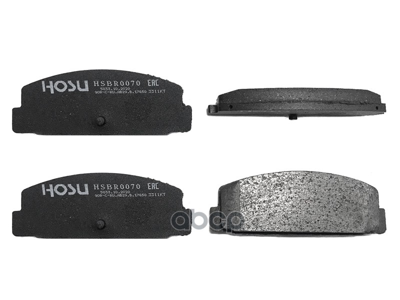 Колодки тормозные (Сзади) Mazda 6 02-12 / FAW Besturn B50 12-17 HOSU арт. HSBR0070