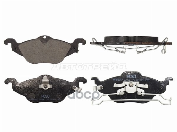 Колодки тормозные (Спереди) Opel Astra 98-13 HOSU арт. HSBR0267