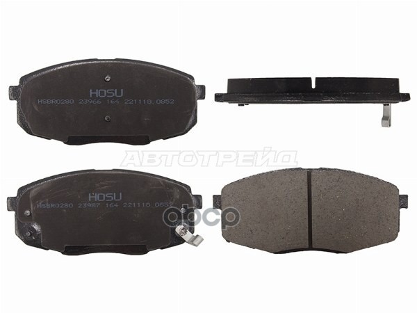 Колодки тормозные (Спереди) Hyundai Creta 15-20 / Kia Ceed 06-18 HOSU арт. HSBR0280