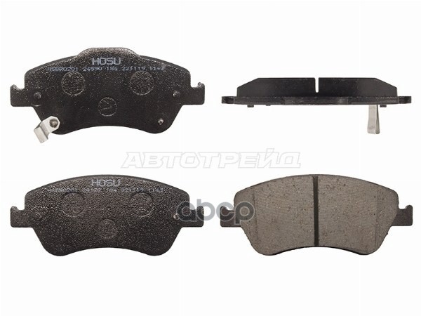 Колодки тормозные (Спереди) Toyota Corolla (E150,E180) 06-19 / Auris 06-16 HOSU арт. HSBR0281