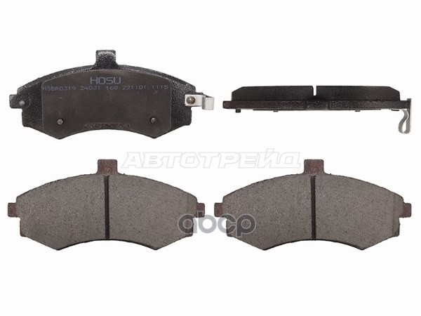 Колодки тормозные (Спереди) Hyundai Elantra 00-09 / Kia Cerato 04-07 HOSU арт. HSBR0319