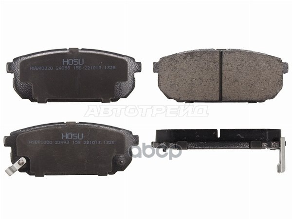 Колодки тормозные (Сзади) Kia Sorento 02-09 HOSU арт. HSBR0320