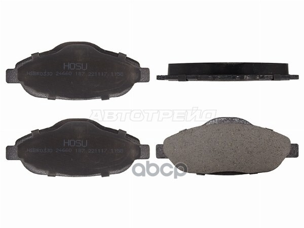 Колодки тормозные (Спереди) Peugeot 308 07-15 / 3008 10-13 HOSU арт. HSBR0330