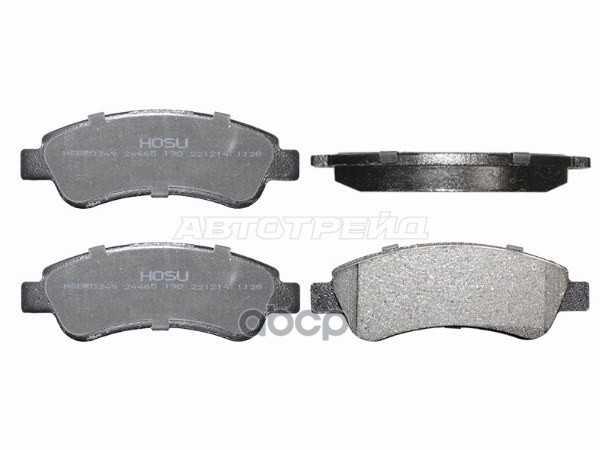Колодки тормозные (Сзади) Peugeot Boxer 06- / Citroen Jumper 06- / Fiat Ducato 06- HOSU арт. HSBR0349
