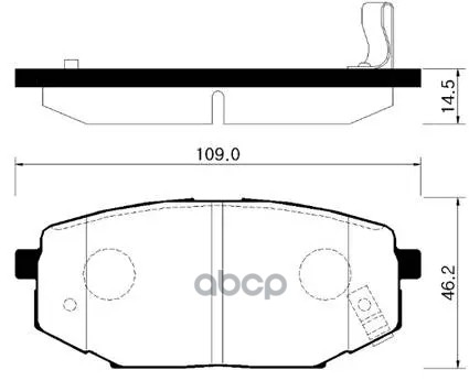 Колодки Тормозные Дисковые Задн Hyundai: Grandeur 3.5I 92-98, Equus 99-09, Elantra 06-10 HSB арт. HP0013
