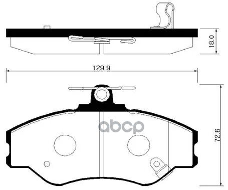 Колодки Тормозные Дисковые Передн Hyundai: H100 93-00, H1 97- HSB арт. HP0019