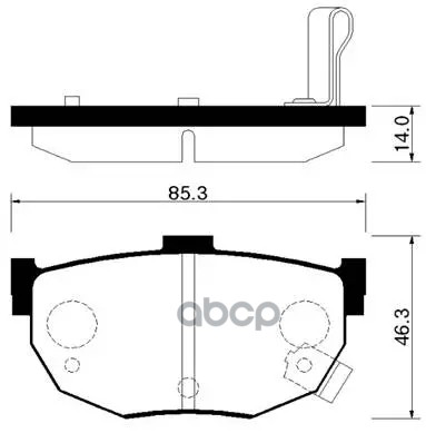 Колодки Тормозные Дисковые Задн Hyundai: Coupe 96-02, Tiburon 97-08, Elantra 95-06  Kia: Spectra, Cerato 05-09  Nissan: Maxim...