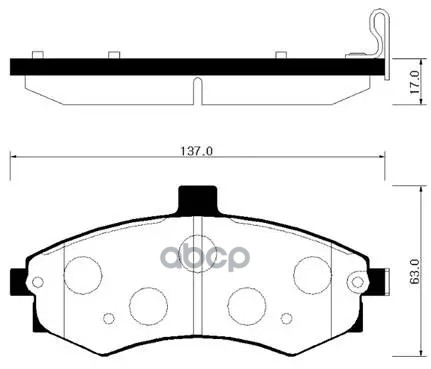 Колодки Тормозные Дисковые Передн Hyundai: Elantra 00-05, Matrix 01-  Kia: Cerato (14 Inch) 03-05 HSB арт. HP0027