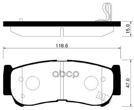 Колодки Тормозные Дисковые Задн Hyundai: Santa Fe 05-, Strarex 03My 03-07, H-1 03-07 HSB арт. HP0032