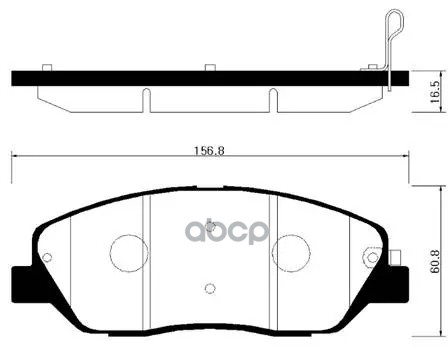 Колодки Тормозные Дисковые Передн Hyundai: Santa Fe 07-09 / Kia: Sorento 09- HSB арт. HP0033