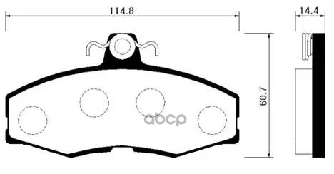 Колодки Тормозные Дисковые Hyundai: Pony 85-94, Skoda Felicia 94>01  Ford Sierra 82>93 HSB арт. HP0035