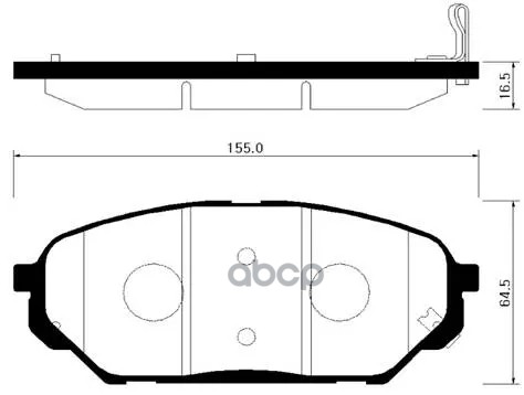 Колодки Тормозные Дисковые Передн Hyundai: Veracruz 07-09, Ix55 07- HSB арт. HP0039