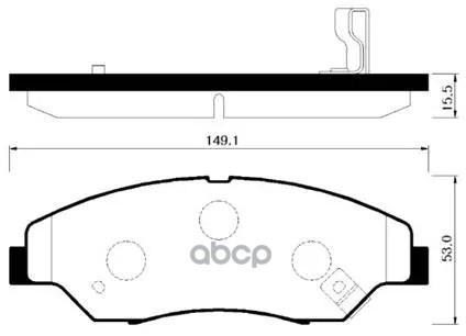 Колодки Тормозные Дисковые Передн Kia: Retona 99-03, Sportage 99-03 HSB арт. HP1015