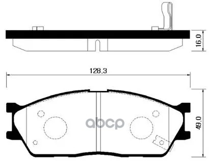 Колодки Тормозные Дисковые Передн Kia: Rio Sf 02-05 - Диски 13' HSB арт. HP1022