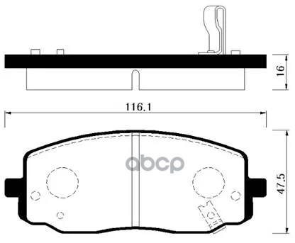 Колодки Тормозные Дисковые Передн Kia: Picanto 04-  Hyundai: I10 Pa 07- HSB арт. HP1025