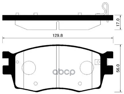 Колодки Тормозные Дисковые Передн Hyundai: Accent 05-09  Kia: Rio 06-09, Pride 05- HSB арт. HP1034