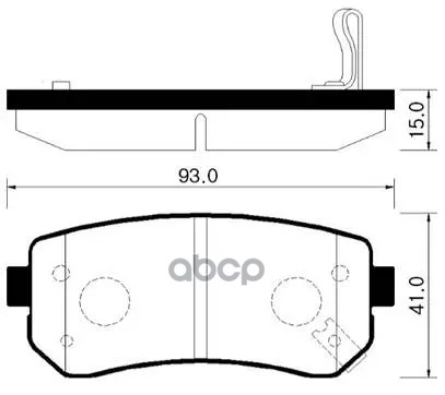 Колодки Тормозные Дисковые Задн Hyundai: Accent 05-08, I30 07-, Sonata (Yf) 10-,Tucson Ix35 10-  Kia: Rio 06-07, Pride 05-, F...