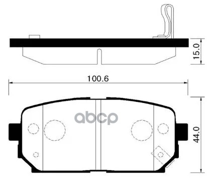 Колодки Тормозные Дисковые Задн Kia: Carens 06-09, Rondo 07-09 HSB арт. HP1041
