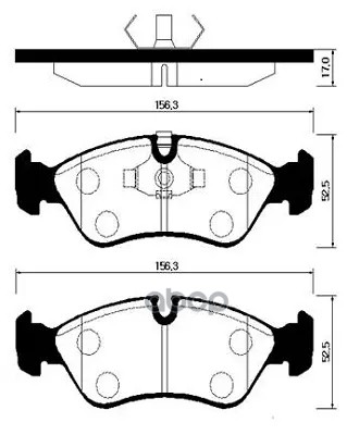 Колодки Тормозные Дисковые Передн Daewoo: Lanos 99-00, Nubira 97-03, Cielo 94-98, Espero 91-99, Nexia 95-97 HSB арт. HP2004