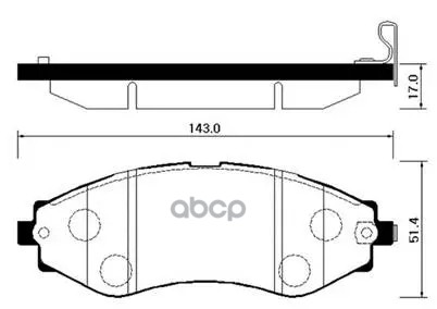 Колодки Тормозные Дисковые Передн Chevrolet: Evanda 05-, Tacuma 00, Rezzo 00-  Daewoo: Leganza 99-02, Rezzo 00- HSB арт. HP2008