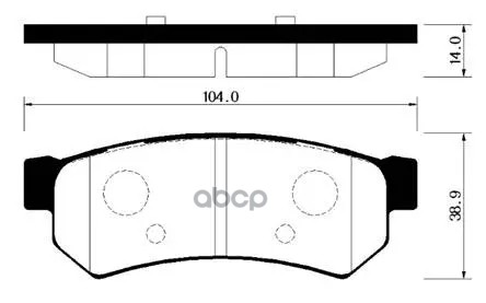 Колодки Тормозные Дисковые Задн Chevrolet: Optra 06-, Lacetti 06-  Suzuki: Forenza 07-08, Reno 07-08 HSB арт. HP2020