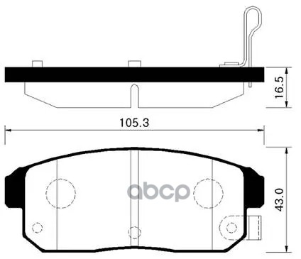 Колодки Тормозные Дисковые Задн Mazda: Rx 8 03-09  Infiniti: G20 01-02, I35 02-04  Nissan: Maxima 01-03, Sentra 02-06  Suzuki...