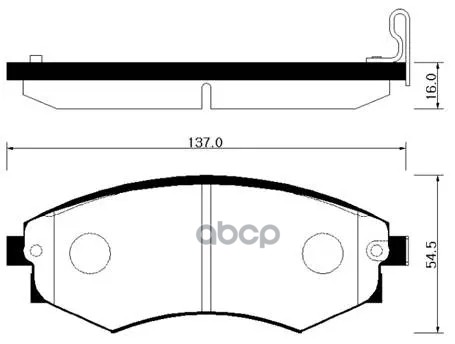 Колодки тормозные дисковые перед HSB арт. HP4004