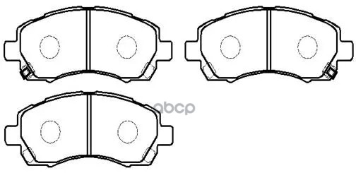 Колодки Тормозные Дисковые Передн Subaru: Forester 97-02, Impreza 94-02, Legacy 96-02, Outback 00-01 HSB арт. HP5045
