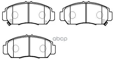 Колодки Тормозные Дисковые Передн Acura: Tsx 04-10  Honda: Civic Vi 05-05, Civic Vii 05-, Stream 01- HSB арт. HP5085