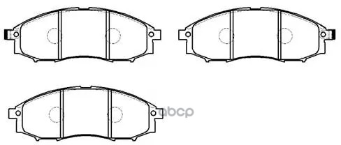 Колодки Тормозные Дисковые Nissan: D22 03-, Frontier 03-, Xterra 00- HSB арт. HP5090