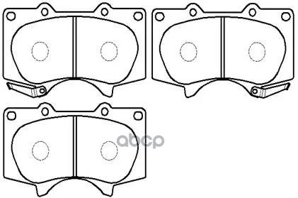 Колодки Тормозные Дисковые Передн Toyota: Land Cruiser (120) 02-  Mitsubishi: Pajero 06- HSB арт. HP5098