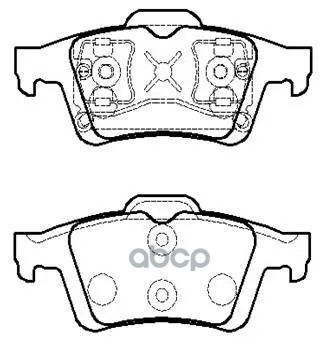 Колодки Тормозные Дисковые Задн Mazda: 3 04-  Ford Focus 03.10-  Saab 9-3 02.9-03.12  Volvo S40?, V50 04.1-  Nissan Primera(P...
