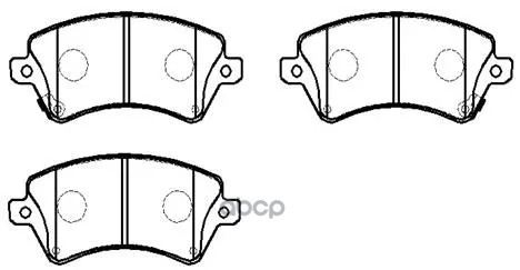 Колодки Тормозные Дисковые Передн Toyota: Corolla 01 -, Corolla Седан 02 -, Corolla Универсал 01 - HSB арт. HP5145