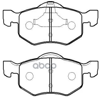 Колодки Тормозные Дисковые Передн Ford: Maverick 01 -  Mazda: Tribute 00 - HSB арт. HP5155
