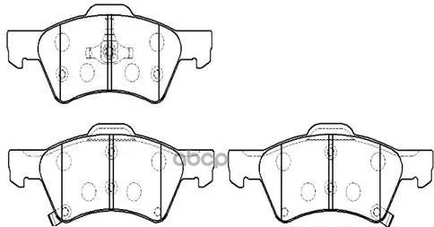 Колодки Тормозные Дисковые Chrysler: Town & Country Van - W, 16” Wheels 2006-01, Voyager, Dodge: Truck, Van Grand Voyager - W...