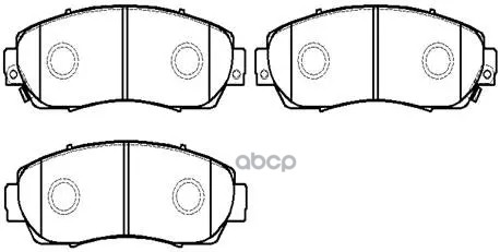 Колодки тормозные дисковые (передние) ACURA: RDX 07-11  HONDA: Accord Crosstour 10-11, Odyssey 05-1 HSB арт. HP5169