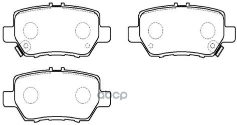 Колодки Тормозные Дисковые Honda: Legend 04.10-  Acura Rl 05- HSB арт. HP5170
